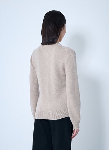 Josette Silk Cardigan Khaite Josette Silk Cardigan Beige kha0260005