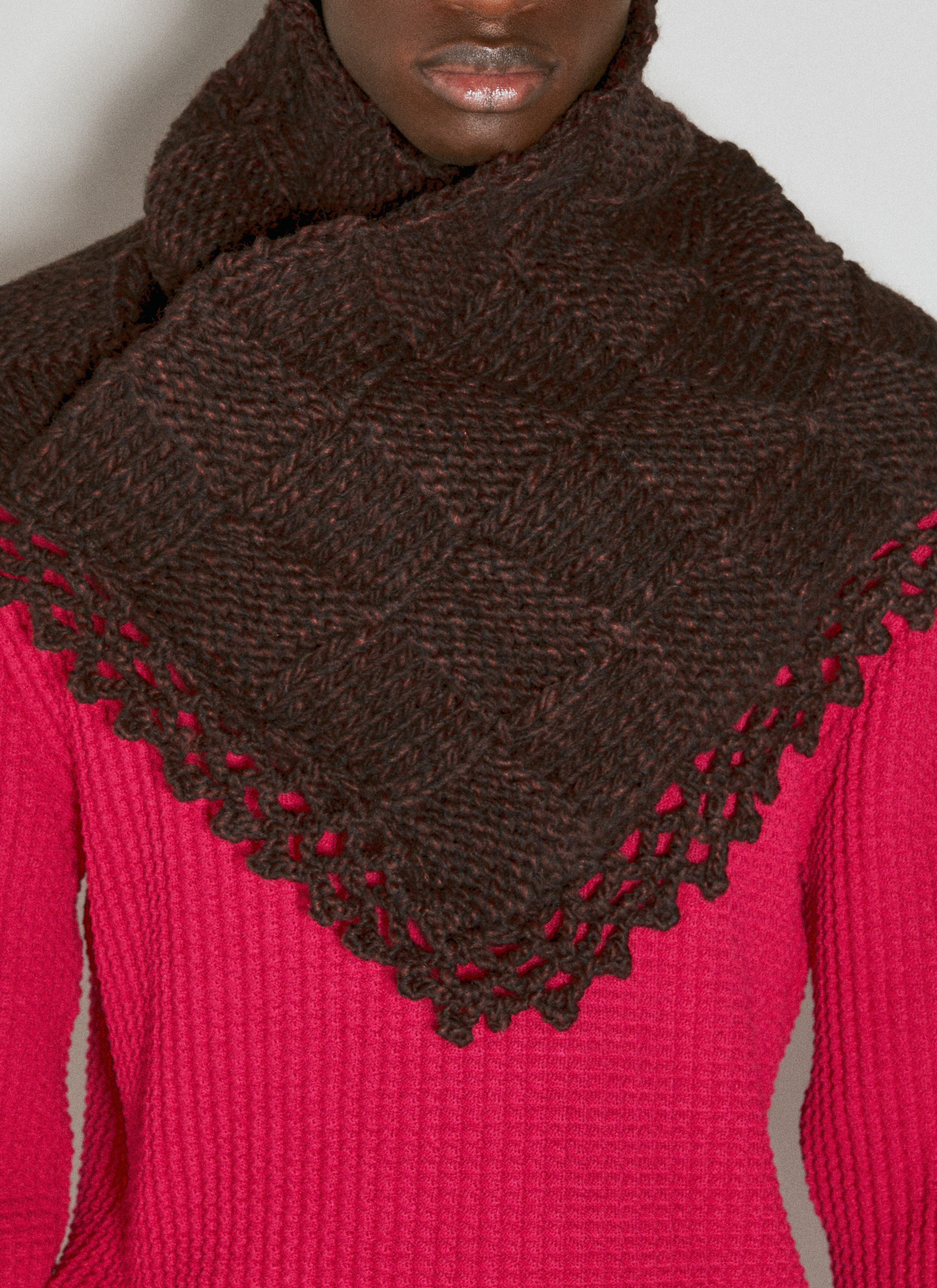 Kiko Kostadinov Black & Khaki Merli Scarf Kiko Kostadinov
