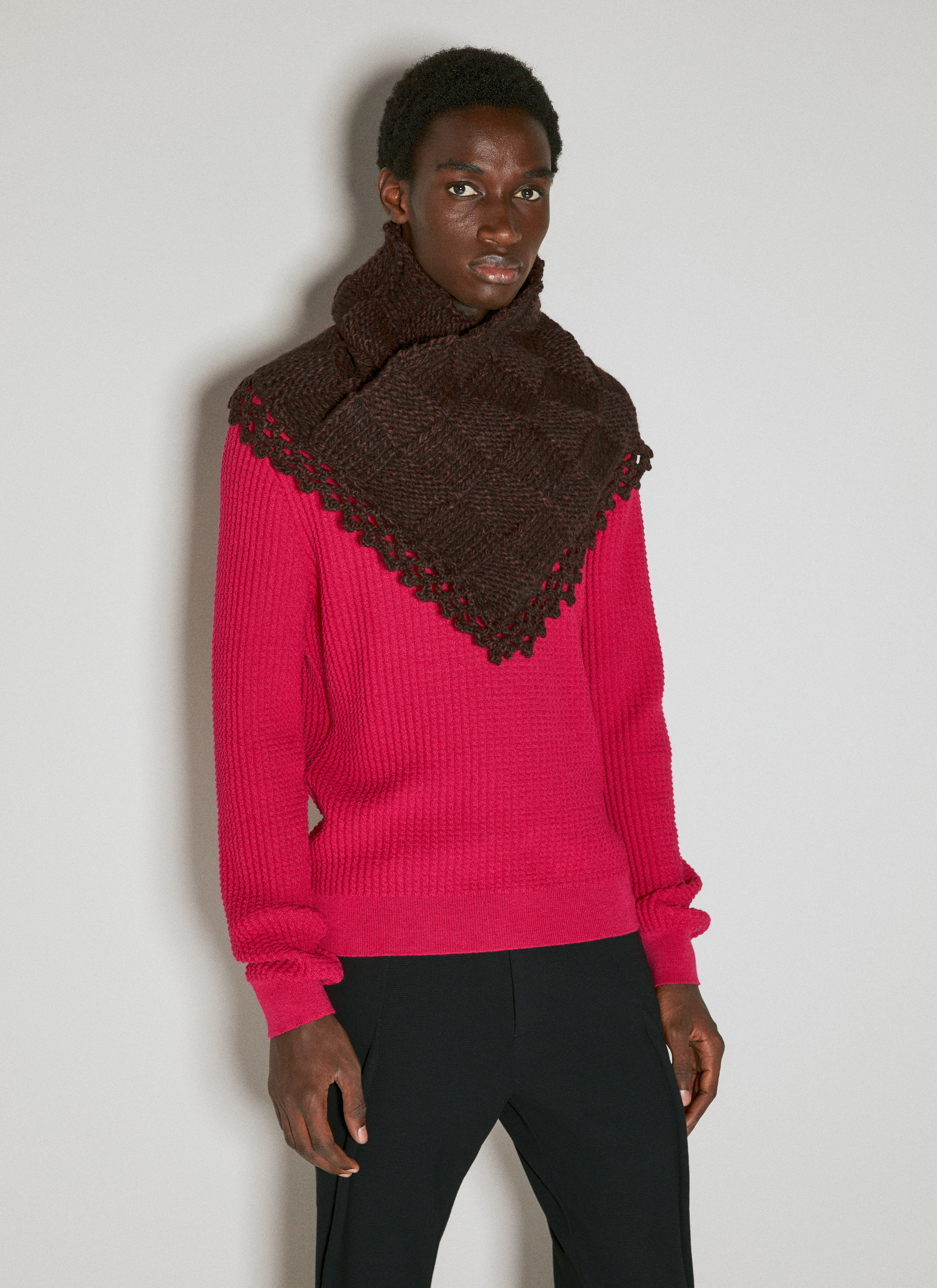 Kiko Kostadinov Black & Khaki Merli Scarf Kiko Kostadinov