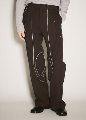 Kiko Kostadinov Chalice Pants Brown kko0158001