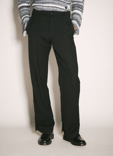 Kiko Kostadinov Jacklight Wool Pants Black kko0158003