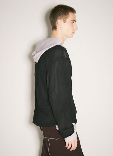 Kiko Kostadinov Knox Mesh Hooded Sweatshirt Grey kko0158008