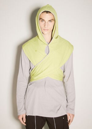 Kiko Kostadinov Ohne Hooded Scarf Yellow kko0158009