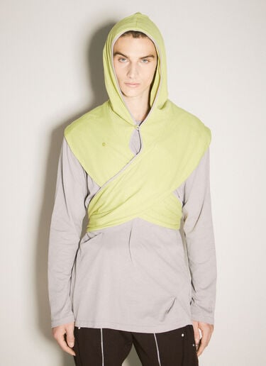 Kiko Kostadinov Ohne Hooded Scarf Yellow kko0158009