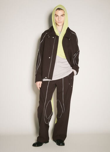 Kiko Kostadinov Ohne Hooded Scarf Yellow kko0158009
