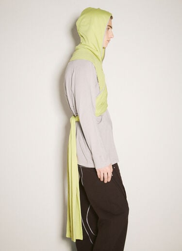 Ohne Hooded Scarf Kiko Kostadinov Ohne Hooded Scarf Yellow kko0158009