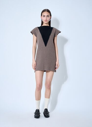 Dakota Knit Dress Kiko Kostadinov Dakota Knit Dress Brown kko0260007