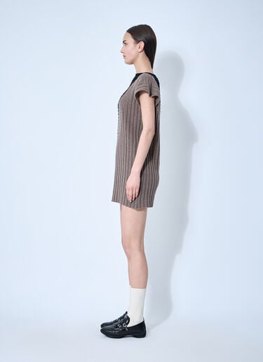 Dakota Knit Dress Kiko Kostadinov Dakota Knit Dress Brown kko0260007