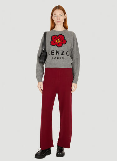 Crest Logo Pants Kenzo Crest Logo Pants Red knz0250022