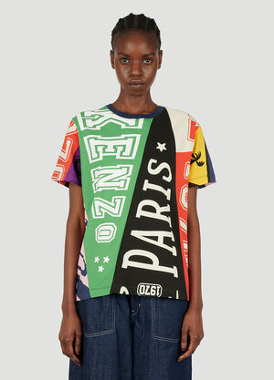 Kenzo Flag T 恤 绿色 knz0252020
