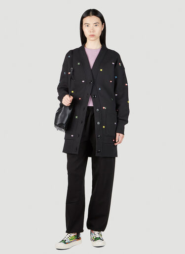 Kenzo 로고 패치 트랙 팬츠 블랙 knz0252026