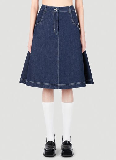 Kenzo Denim Circle Skirt Blue knz0252032