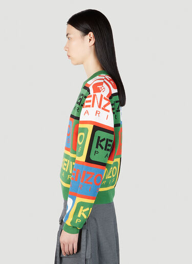 Kenzo Logo Sweater Green knz0252038