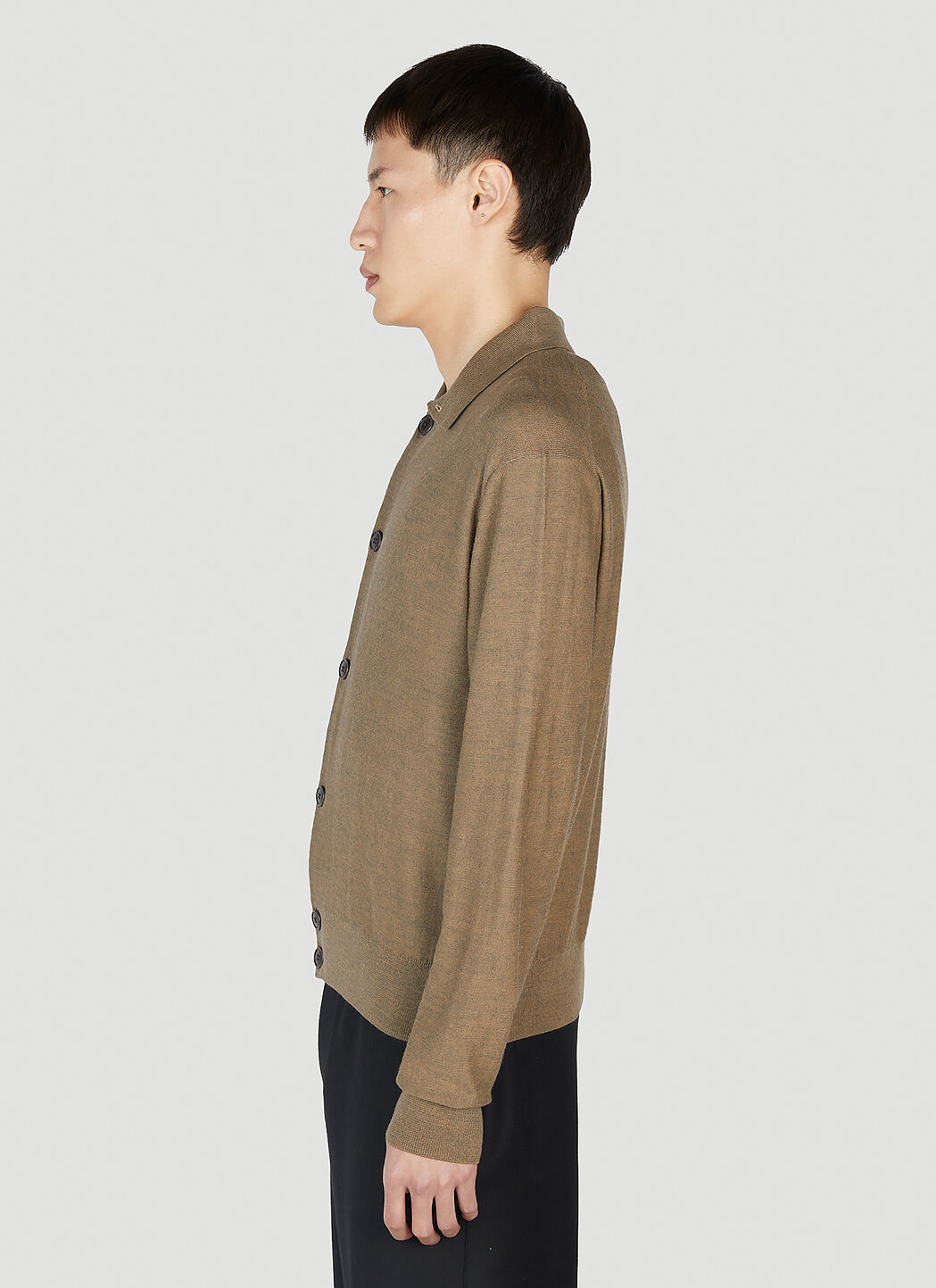 LEMAIRE Convertible Collar Cardigan | endource