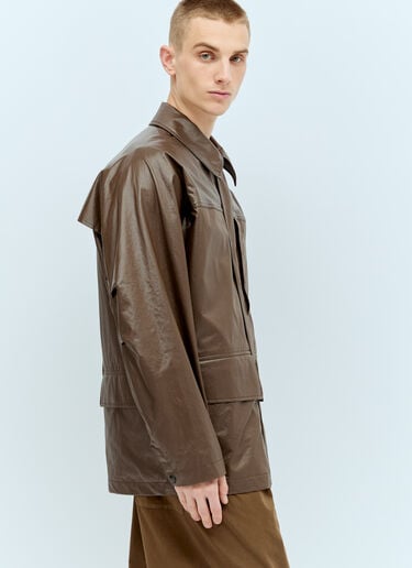 レインジャケット Lemaire レインジャケット ブラウン lem0156002