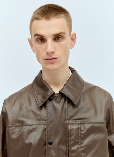 Lemaire Rain Jacket Brown lem0156002