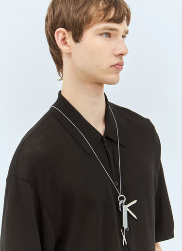 ミニスイスナイフネックレス Lemaire ミニスイスナイフネックレス シルバー lem0158018