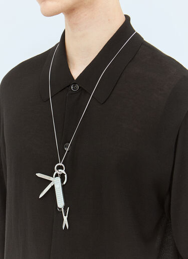 ミニスイスナイフネックレス Lemaire ミニスイスナイフネックレス シルバー lem0158018