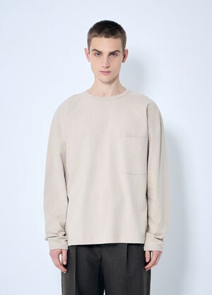 Lemaire ボクシーTシャツ  ベージュ lem0160011