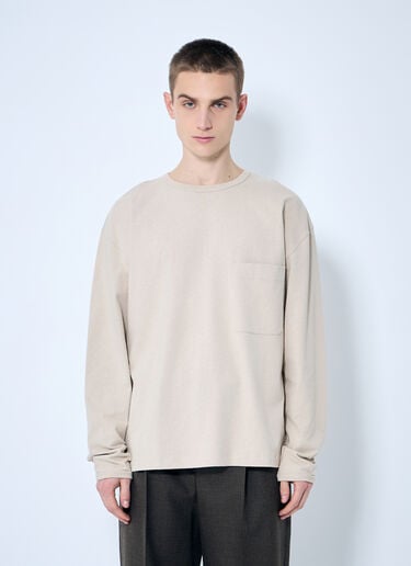 Lemaire ボクシーTシャツ  ベージュ lem0160011