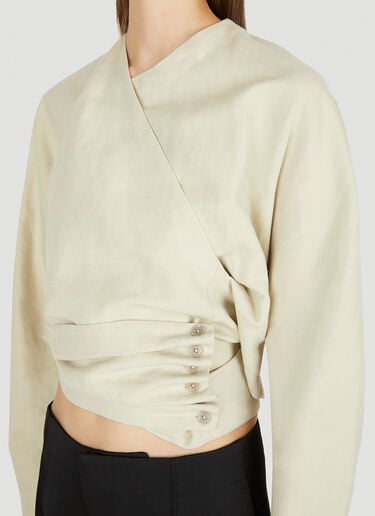 Lemaire Wrap Top Cream lem0250006