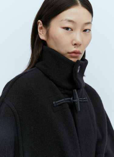 Short Cotton Duffle Coat Lemaire Short Cotton Duffle Coat Black lem0254001