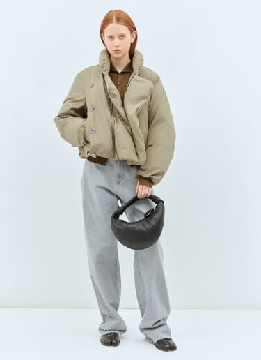 Short Puffer Jacket Lemaire Short Puffer Jacket Khaki lem0258005