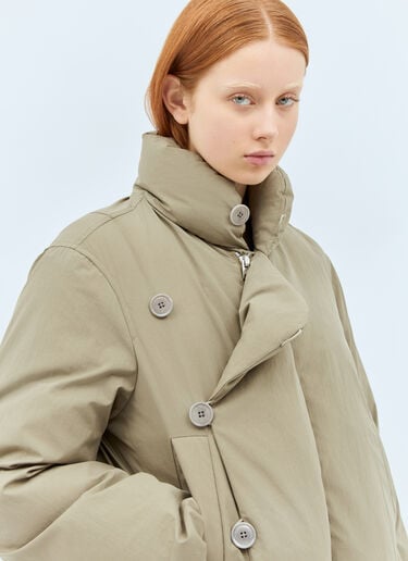 Short Puffer Jacket Lemaire Short Puffer Jacket Khaki lem0258005