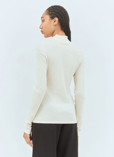Lemaire Rib Turtleneck Top Off white lem0258015