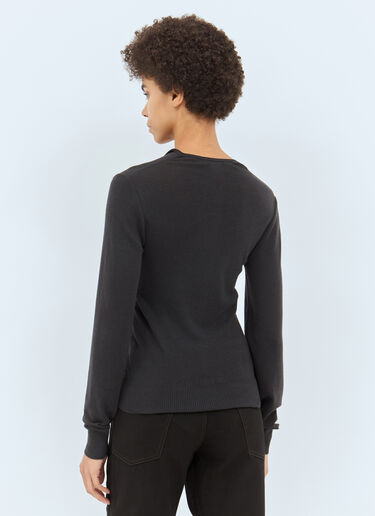 Lemaire Fitted Seamless Cardigan Grey lem0258029