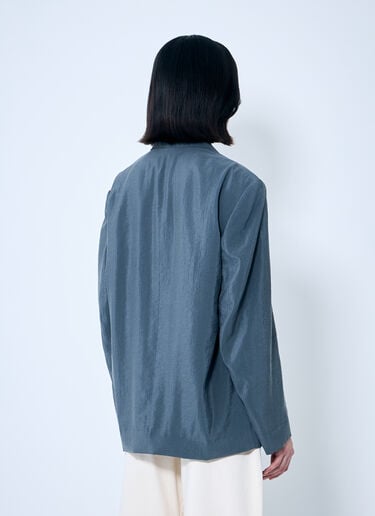 Soft Tailored Double-Breasted Blazer Lemaire Soft Tailored Double-Breasted Blazer Grey lem0260003