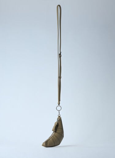 Croissant Coin Pouch Crossbody Bag Lemaire Croissant Coin Pouch Crossbody Bag Khaki lem0360005
