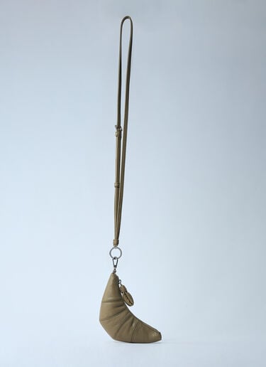 Croissant Coin Pouch Crossbody Bag Lemaire Croissant Coin Pouch Crossbody Bag Khaki lem0360005