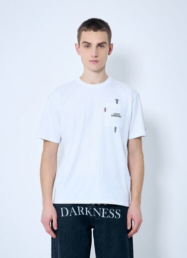Levi's x Undercover 로고 프린트 티셔츠  화이트 leu0160008