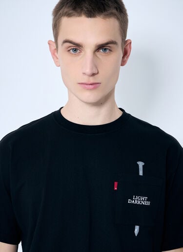 Levi's x Undercover 로고 프린트 티셔츠  블랙 leu0160009