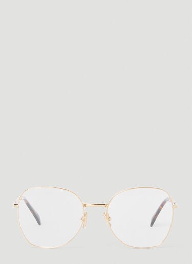 Wire Frame Glasses Miu Miu Wire Frame Glasses Gold lmu0253011