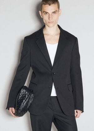 Lanvin Single-Breasted Blazer Black lnv0154001