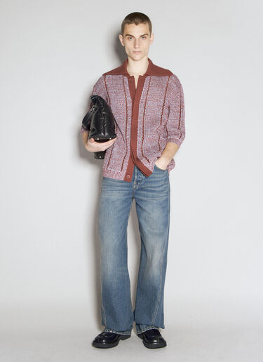 Lace Button-Up Cardigan Lanvin Lace Button-Up Cardigan Red lnv0155001