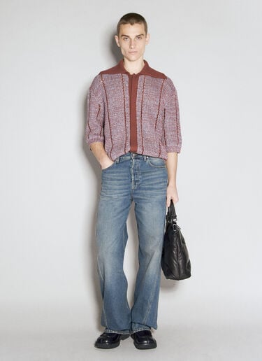 扭褶宽松牛仔裤 Lanvin 扭褶宽松牛仔裤 蓝色 lnv0155006