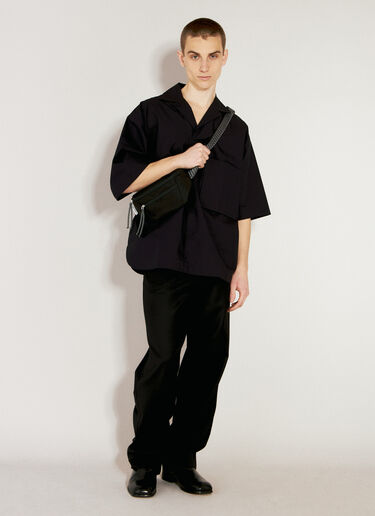 スモールカーブベルトバッグ Lanvin スモールカーブベルトバッグ ブラック lnv0155018