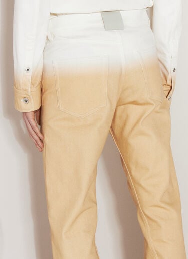 渐变效果扭褶牛仔裤 Lanvin 渐变效果扭褶牛仔裤 橙色 lnv0156002