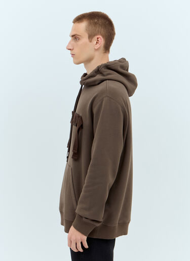 Curb Hooded Sweatshirt Lanvin Curb Hooded Sweatshirt Brown lnv0157001