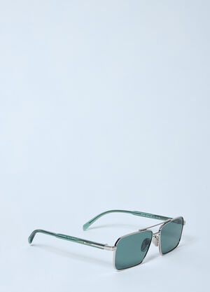 Prada A57S Aviator Sunglasses Green lpr0157004