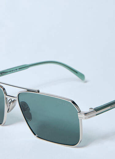 Prada A57S Aviator Sunglasses Green lpr0157004