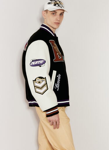 Varsity Jacket With Leather Sleeves Lanvin x Future Varsity Jacket With Leather Sleeves Black lvf0157002