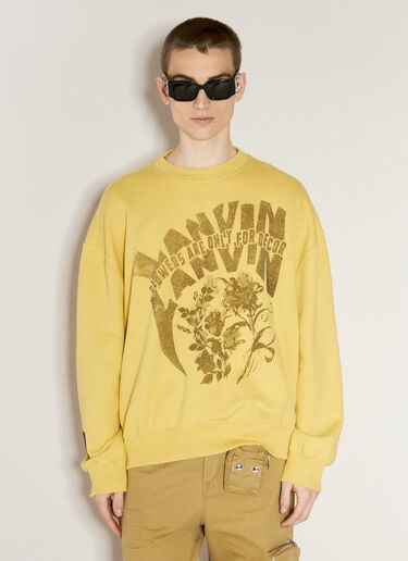 Lanvin x Future 徽标印花运动衫  黄色 lvf0157007