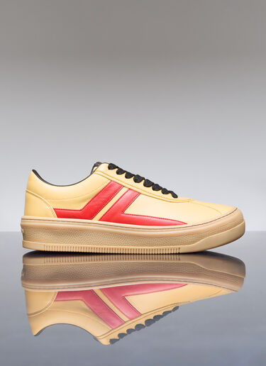 Lanvin x Future Cash Leather Sneakers Yellow lvf0157011