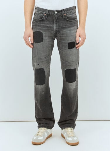 Levi's 505 パッチワーク ジーンズ ブラック lvs0158007