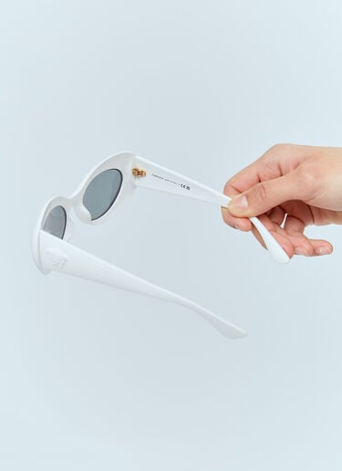 Oval Cat-Eye Sunglasses Versace Oval Cat-Eye Sunglasses White lxv0255001