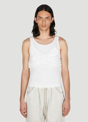 Mainline:RUS/Fr.CA/DE Draped Tank Top White mai0352003
